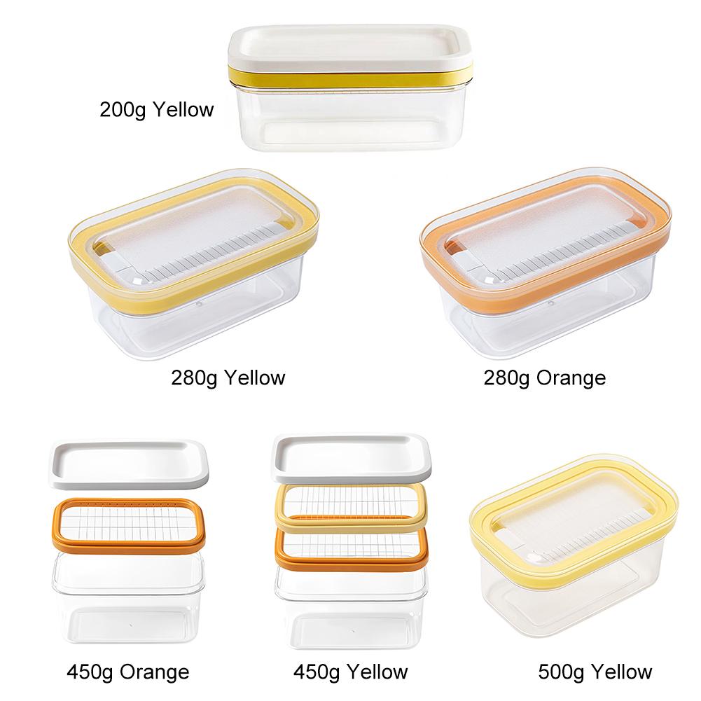 Butter Slicer Cutter with Sealing Lid Plastic Butter Keeper Anti-Scratch Butter Slice Container Kitchen Baking Tool