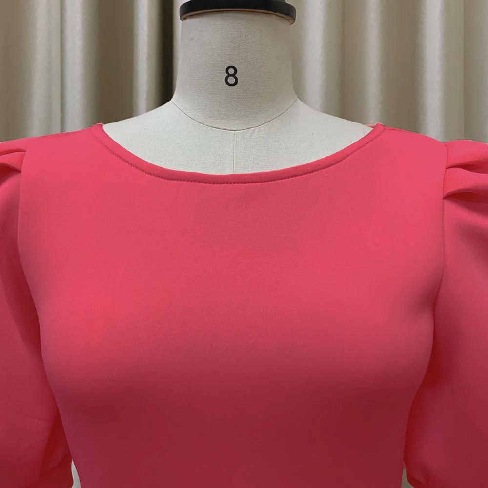 Damen Sommer 2022 Puffärmel Hüftbetontes Bankettkleid - Europäischer & Amerikanischer Stil