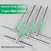 Steel Hex Wrench Set 10 Piece T Bar L Shaped Double Function Construction Equipment and Furniture Assembly Kit
