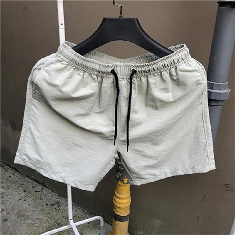 Men's Korean Quick-Dry Casual Beach Shorts - Candy Color, Loose Fit, Trendy 3-Point Design