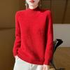 Women Sweater 100% Wool MODERN NEW SAGA Turtleneck Knit Pullover Thick Winter Jumpers Female Knit Tops