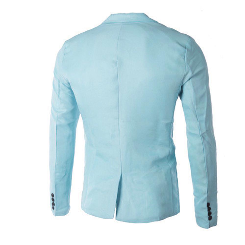 Charm Men/'s Casual Slim Fit One Button Suit Blazer Coat Jacket Tops Men Fashion