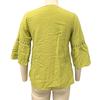 Top da Donna Scollo Quadrato Maniche 3/4 Colore Unito Vestibilità Larga Morbido Elastico Camicetta Design con Intreccio di Pizzo Top Casual per Uso Quotidiano