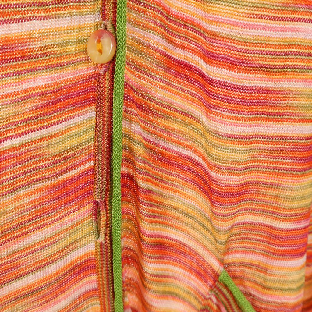 Missoni Made In Italy BoaterPattern Long Sleeve Cardigan 40 Women Used
