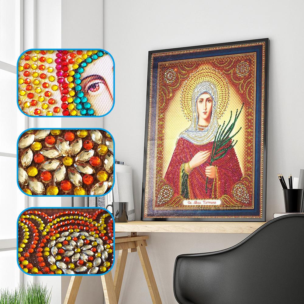 5D Diamond Drawing Multi Figure Special Shaped Diamond Religious Type Cross Stitch DIY Embroidery Home Decoration Gift
