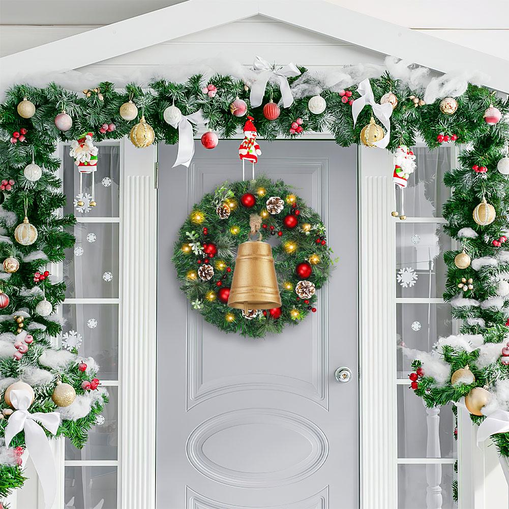 2025 Christmas Hanging Rope Decorative Windbell Handmade Vintage Worn-out Metal Cow Bell Corrosion Resistant Christmas Gift