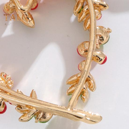 Vintage Öltropfen Mimosa Obst Brosche Liebeskranz Corsage Glänzende Strasssteine Kleidung Hut Abzeichen Muttertagsgeschenk