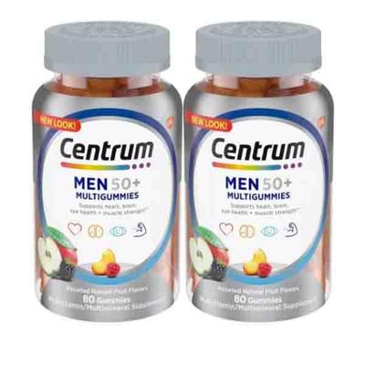 CENTRUM Silver Comprehensive Gummy Vitamin Men's Multi Gummy Jelly Type 80 Tablets (2)