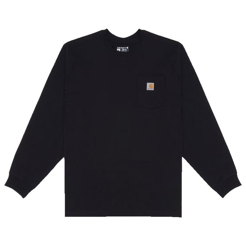 Мужская футболка с длинным рукавом и карманом Carhartt K126, плотная XL