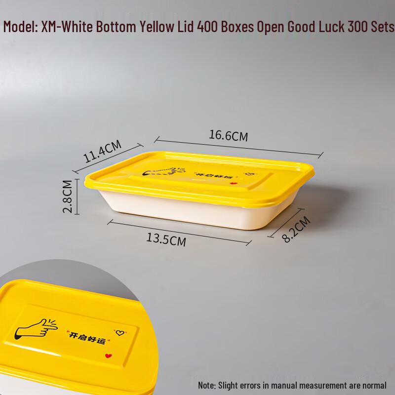 Disposable Rectangular Plastic Takeout Boxes with Lids