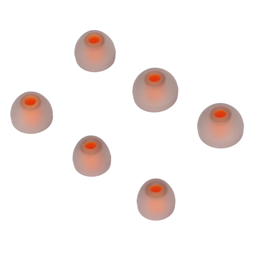 3 Size 6 Pcs Replacement Earplugs Soft Silicone Eartips Noise Reducing Earbuds for EarphonesGreen