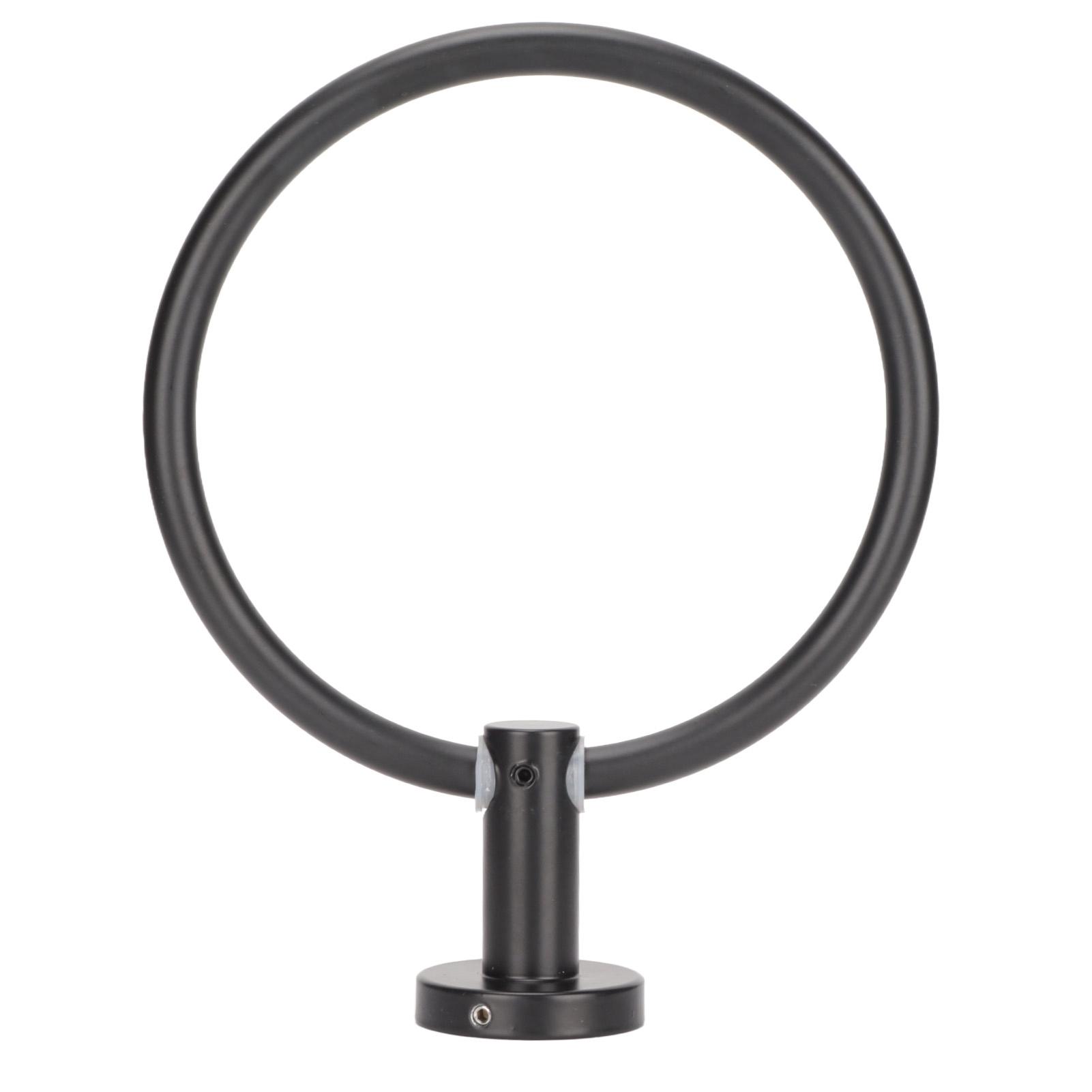 

Towel Space Aluminum Modern Round Hand Towel Holder Bath Hardware for Balcony Hotel