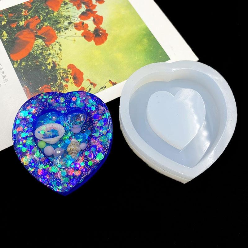 Resin Shaker Molds Silicone Resin Casting Molds Epoxy Quicksand Molds for DIY Pendant Charm Jewelry Making Accessories