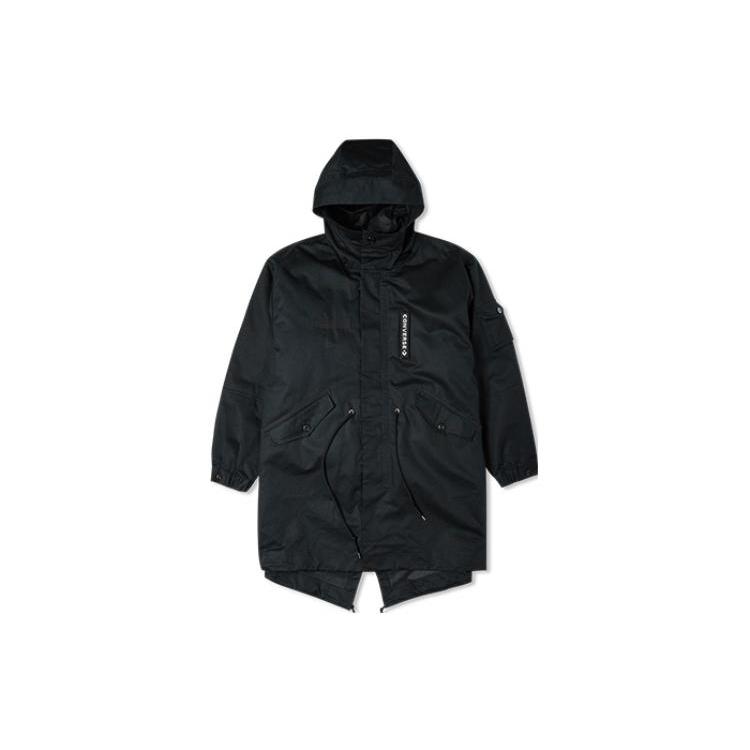 

New Converse Down Jackets Unisex Black 10023714-A02 S