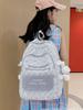 Schoolbag new sweet small fresh contrasting color backpack fashionable student schoolbag medium college student large capacity backpack junior high 