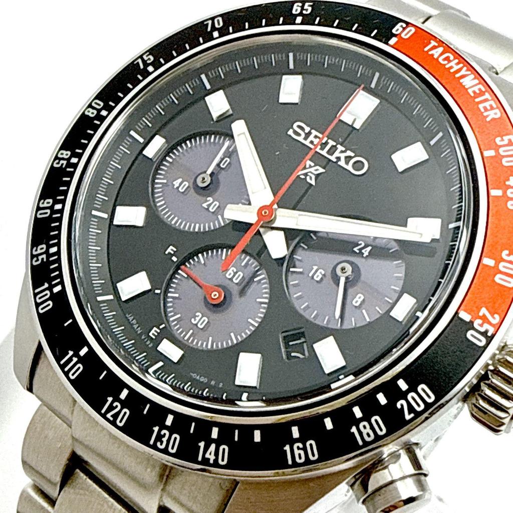 Used B180 [Operational, Excellent Condition, Boxed, Extra Links Included] SEIKO PROSPEX SPEEDTIMER SBDL099 Seiko Prospex Speedtimer Solar Chronograph