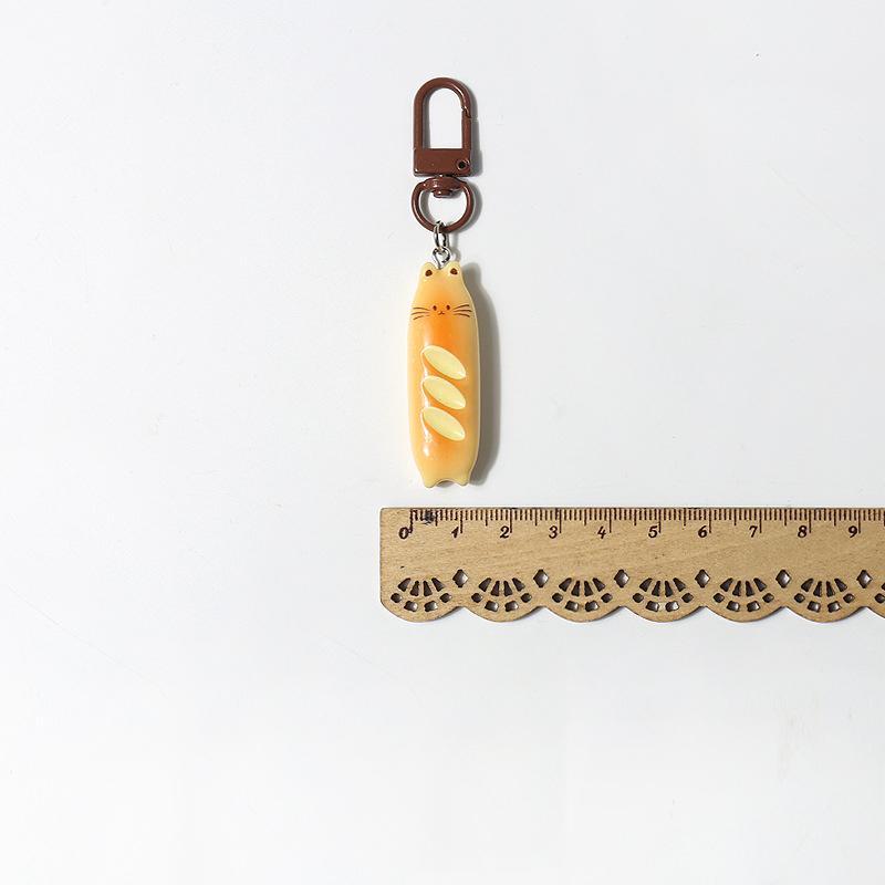 Cute Cartoon Baguettes Keychain Personality Kawaii Animal Bread Car Keyring Pendant Backpack Decoration Accessories Gifts