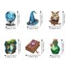 6pcs/Set Owl Series Diamond Painting Magnets for Refrigerator Diamond Art Fridge Magnets for Adults Diamond Art Refrigerator Magnets Kits