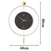Slient Wall Clock Modern Large LED Wall Clocks Minimalist Creative Dining Room Clocks Living Room Art Aesthetic Decoration