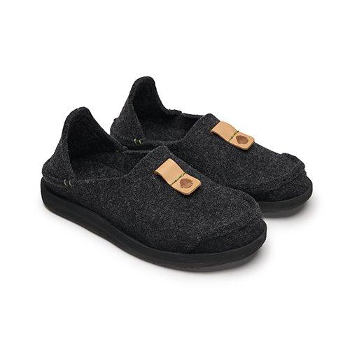 [Satorisan] Uwabaki Wool Black Loafer 1200940101 37