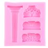 Römische Säule, Fondantform, 3D-Silikonformen, Vintage-Stil, europäische Gebäude, Süßigkeitenform, Schokoladenformen, DIY-Kuchendekorationswerkzeuge, Backwerkzeuge