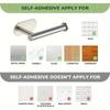No Drill Stainless Steel Toilet Paper Holder Strong Adhesive Wall Mount Rustproof Bathroom Tissue Roll Dispenser Space Saving
