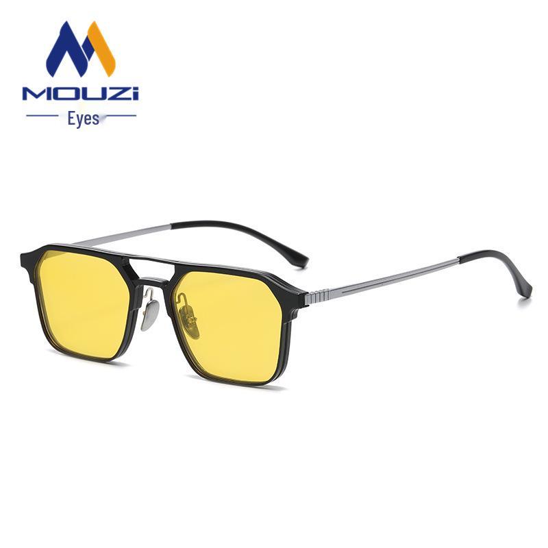 

Мужские очки-клипоны три-в-одном с двойной перекладиной, поляризационные, рецептурные, с защитой от запотевания