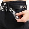 Minimalist Punk Style Pu Belt With Rivet Detailing For Casual Wear 2024