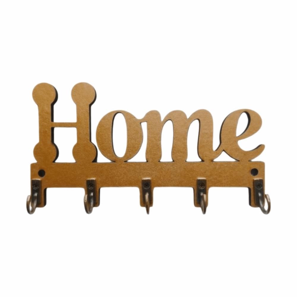 

Vintage Wooden Key Hook 5-Hook Key Storage Rack Durable Key and Accessory Hanger Apartment золотой