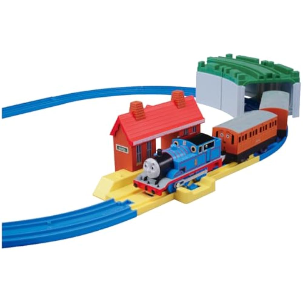 Takara Tomy “Plarail Thomas the Tank Engine Basic Set” Train Train Toy 3 Year Old and Over Toy Sa...