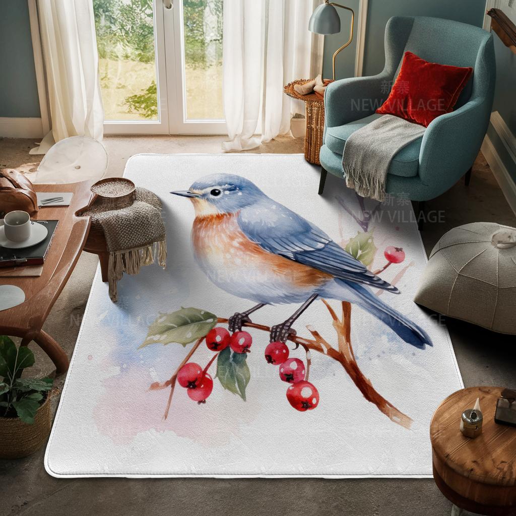 House Entrance Carpet Home Door Mat Living Room Bath Foot Bathroom Non-slip Water Absorption Rugs Bath Merry Christmas Winter