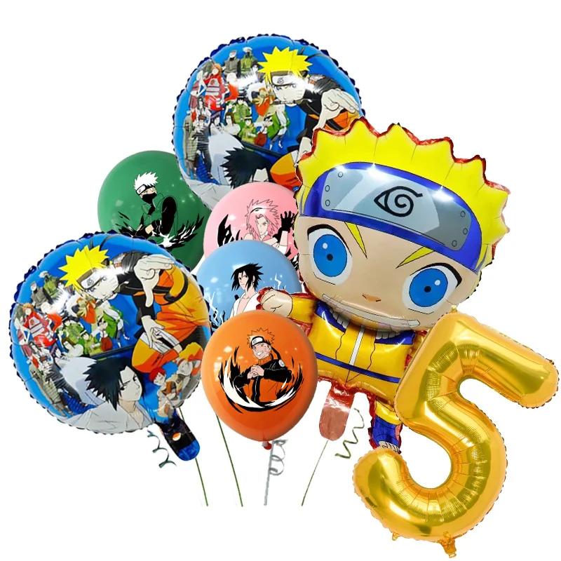 Naruto Dekorace Kreslené Narozeninové Deco Čelenka Party Suvenýry Batoh Plakát Jednorázové Party Nádobí Ubrus Talíře Hrníčky