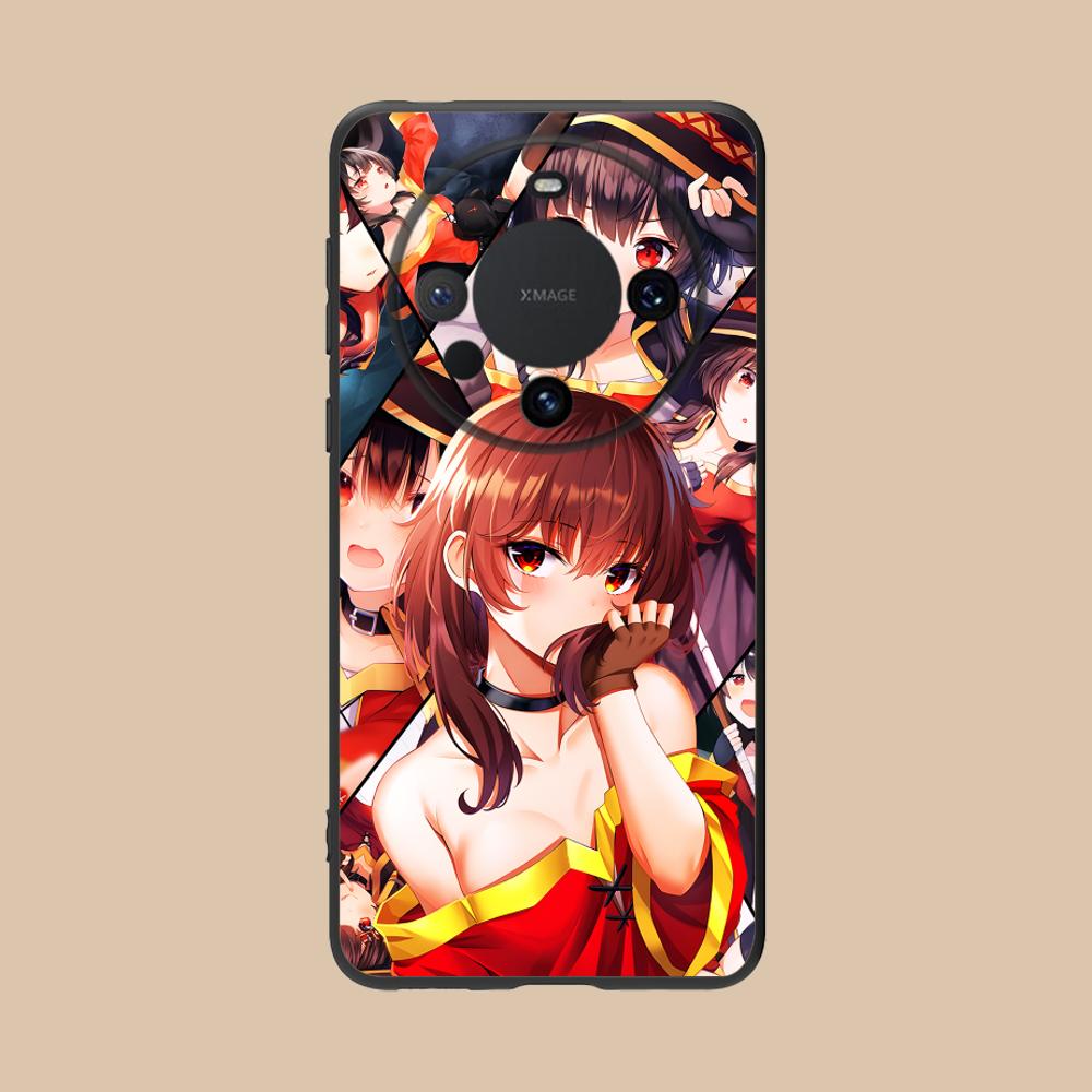 

Konosuba Megumin Mobile Phone Case for Huawei Mate 60 50 40 30 20 10 Pro Plus Lite E 5G Colour Printing Protective Luxury Cover Huawei Mate 10 Lite