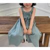 Summer Girls Jumpsuit Loose Children Wide Leg Pants Cotton Baby Girls Sling Pants Fashion Kids Clothes