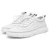 Italienska Herrar Casual Läder Utomhus Halkfria Sneakers Flats Äkta Läderskor Klassisk Snörning 2025Ny Trendig Vulkaniserade Skor