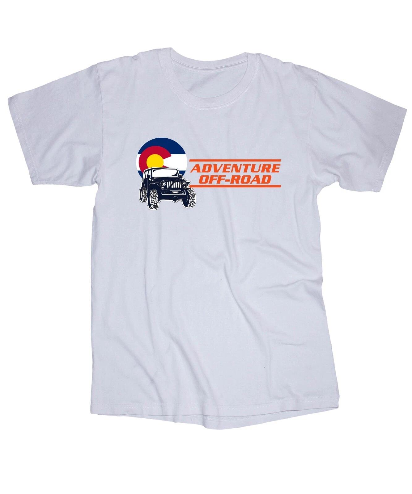 Colorado Adventure offroad 4x4 Truck mud cool Jeep graphic white T-shirt 3XL