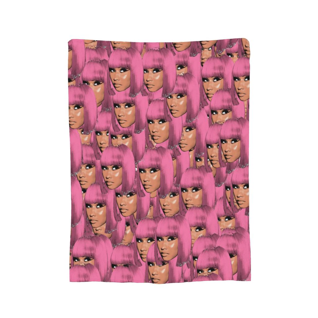 Nicki Minaj Blankets Fleece Textile Decor   Multifunction Ultra-Soft Throw Blankets for Bed Car Quilt