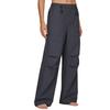 Skechers Outdoor Series Solid Color Loose Woven Casual Pants Women bottoms P126W054-0403