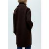 Fall and Winter New Women's Clothing Loose Long Sleeves Lapel Wool Blended Coat Outwear 2052233 2052201