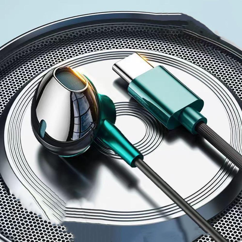 With Mic In Ear Earphones Type C Wired Headset Music Earphones Wired Earphone  Phone/tablet/laptop