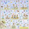 Spring Window Clings Easters Window Sticker Anticollision Window Clings Decal Large Easters Eggs Window Glass Decors