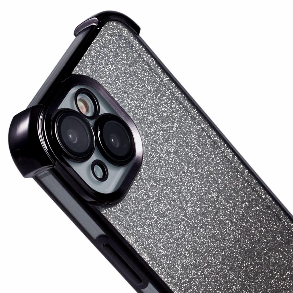 For iPhone 15 Plus Case Glitter TPU Phone Cover Reinforced Corners