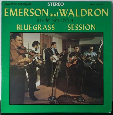 LP Record EMERSON & WALDRON - Bluegrass Session SLP1493 Rebel Records 1970 US World Music Used