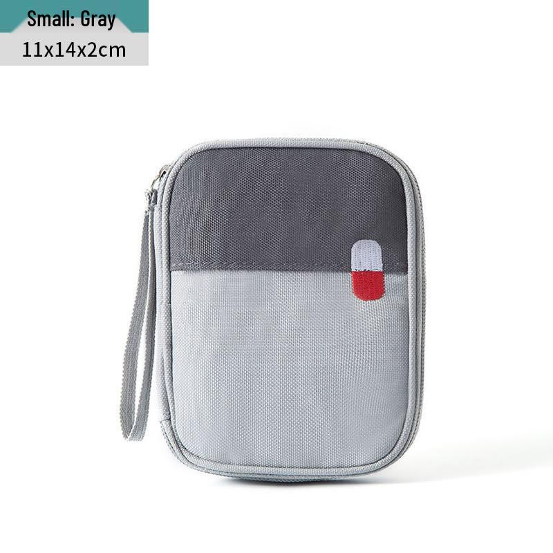 Compact Portable Medical Travel Bag: Home Emergency Medicine Storage