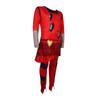 Collants rouges une pièce Costume d'Halloween Vêtements de scène