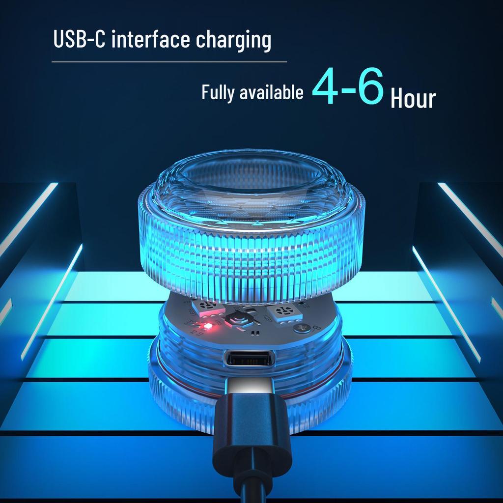 RGB Waterproof USB-Charged Remote Control Diving Light - High Brightness, Seven Colors, Halloween Decoration