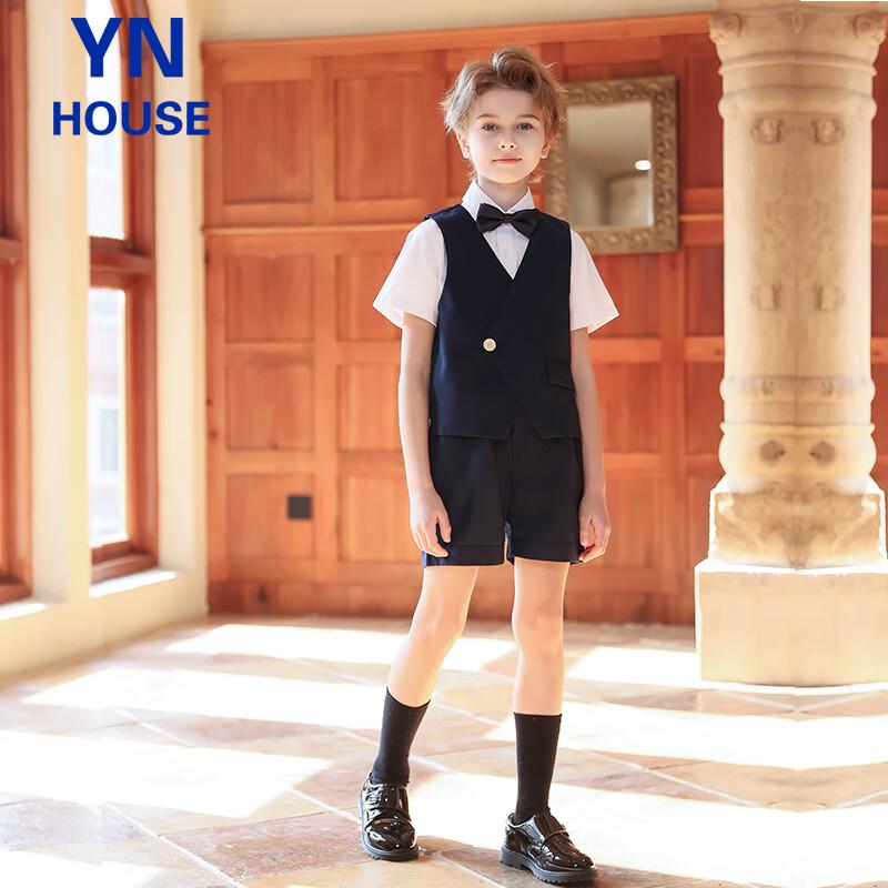 Boys  Navy Blue Formal Suit Set 140