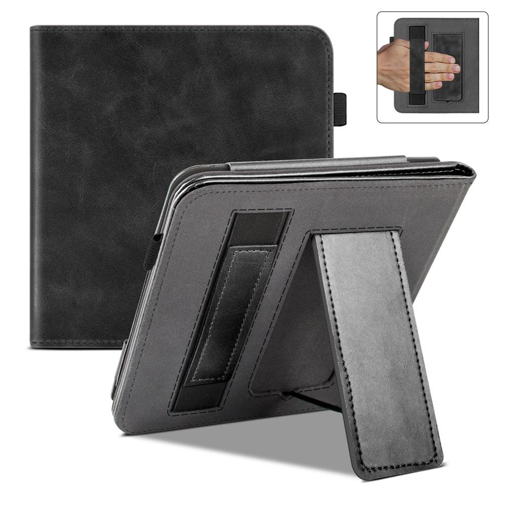 E-book Leather Case for 2024 Kobo Libra Color (Model: N428) 7-inch, Palm Stand with Sleep Mode