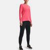Under Armour Solid Color Drawstring Training Knit Pants Women Bottoms Black 1369385-001
