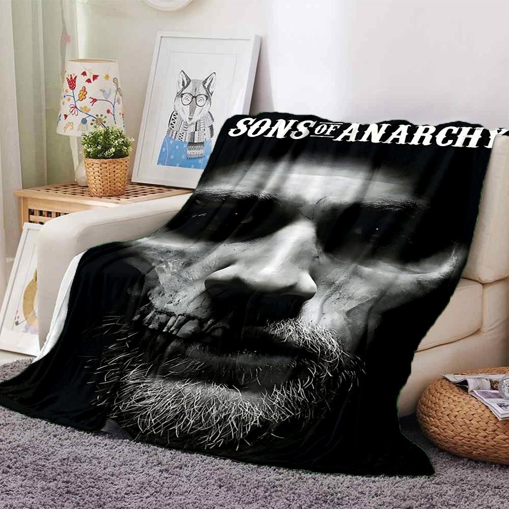 

1pc Sons of Anarchy Throw Blanket - Soft Flannel, Cozy All-Season Polyester Perfect for Home, Office, Bedroom 1113 80cmx120cm(31inx47in)